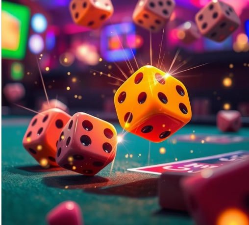 Antarmuka permainan Fish Hunter di platform media slot dengan ikan yang bergerak dan senjata interaktif